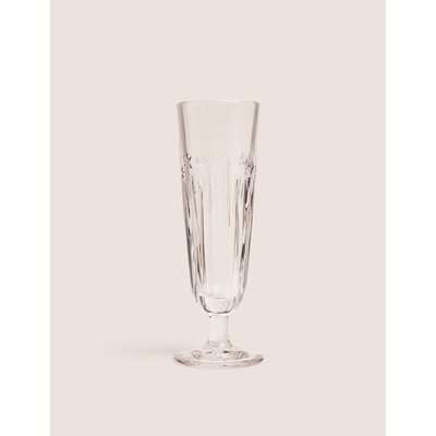 Hollywood Pressed Glass Champagne Flute beige
