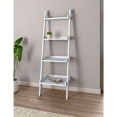 Ladder Shelves white