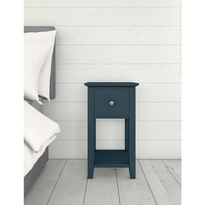 Set of 2 Hastings Mid-Blue Small Bedside Tables blue
