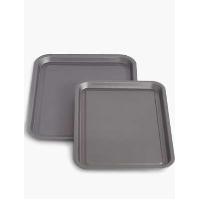 Set of 2 Oven Trays silver