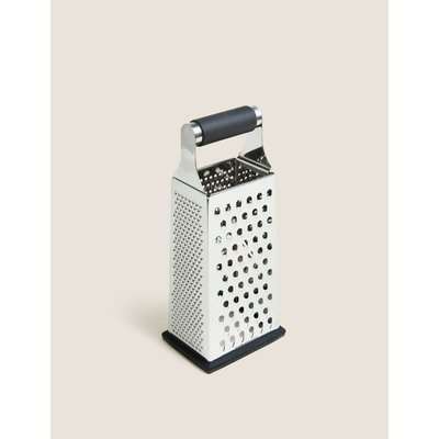 Stainless Steel 24cm 4 Sided Grater silver