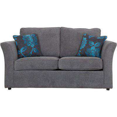 Buoyant Newry Sofa Bed, 2 Seater Sofa Bed with Deluxe Mattress, Avalon Chocolate, Grace Pewter