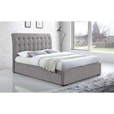 Time Living Hamilton Fabric Bed Frame, Double, Light Grey
