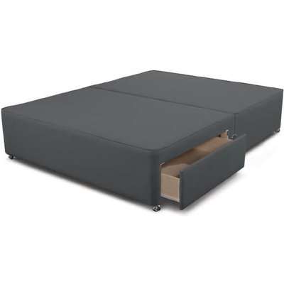 Sleepeezee Ashford Divan Bed Base - Small Double (4' x 6'3"), No Storage, Sleepeezee_Weave Wheat