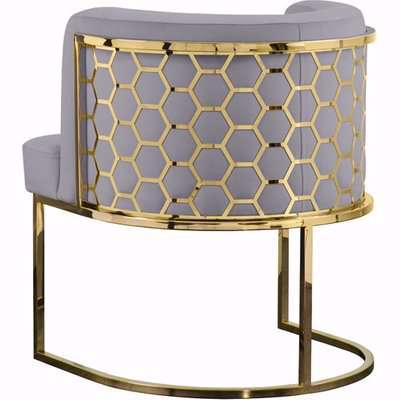 Alveare Dining chair Brass - Silver