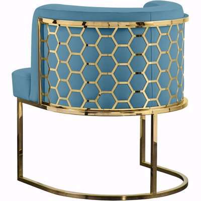 Alveare Dining chair Brass - Teal