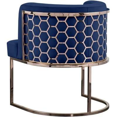 Alveare Dining chair Copper - Royal Blue