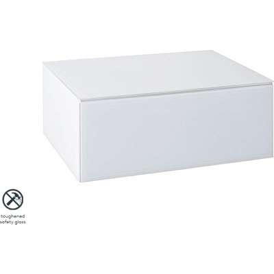 Inga White Floating Bedside Table / Shelf / Storage System