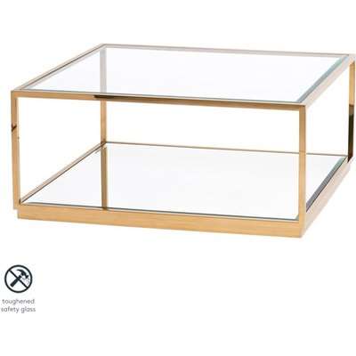 Rippon Brass Square Coffee Table