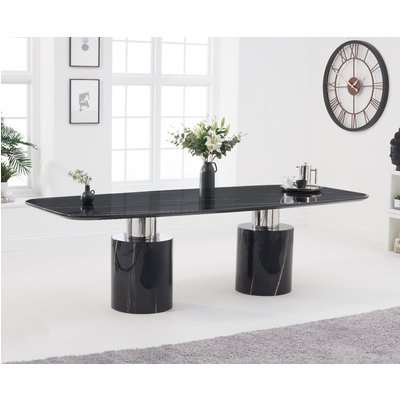 Antonio 260cm Black Marble Dining Table