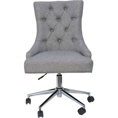 Elijah Grey Button Back Office Chair