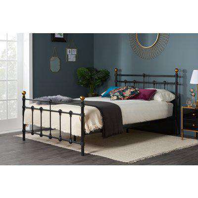 Knox Black Small Double Bed