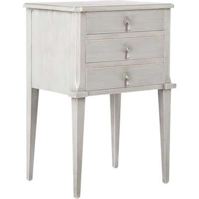 Aquila Bedside Chest of Drawers, Small - Distressed Grey