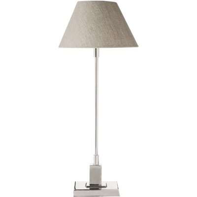 Classic Crane Table Lamp, Polished Silver Finish