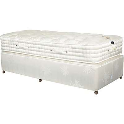 Deluxe Single Mattress and  Divan Bed - White