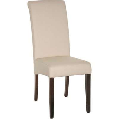 Echo High-Back Dining Chair, Dark Wood Legs