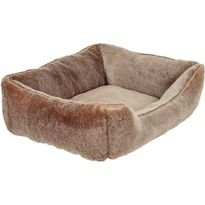 Faux Fur Dog Bed, Medium - Lynx