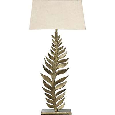 Frond Table Lamp - Antique Gold