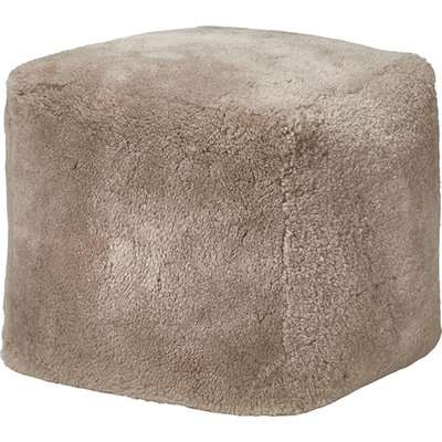 Hirta Sheepskin Floor Cushion - Pebble Grey
