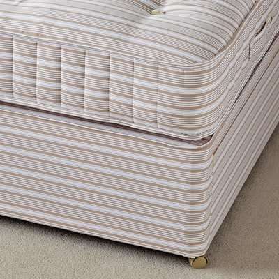 King Divan Bed Base without Drawers - Natural