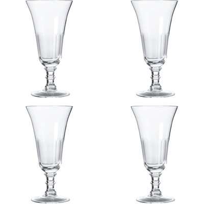 Ranelagh Champagne Flutes, Set of Four - Clear