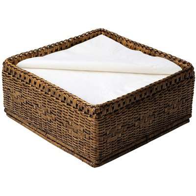 Rattan Paper Napkin Basket