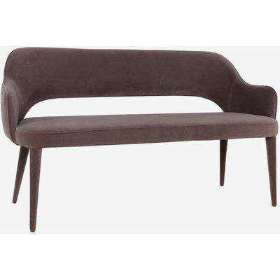 Andrew Martin 2 Seater Bench Sofa Xanthe Brown