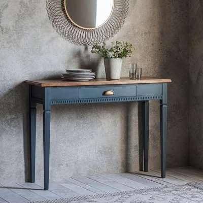 Gallery Direct Bronte 1 Drawer Coffee Table in Storm Blue