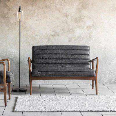 Gallery Direct Datsun 2 Seater Sofa Antique Ebony | Outlet