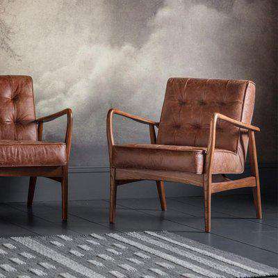 Gallery Direct Humber Vintage Brown Occasional Chair