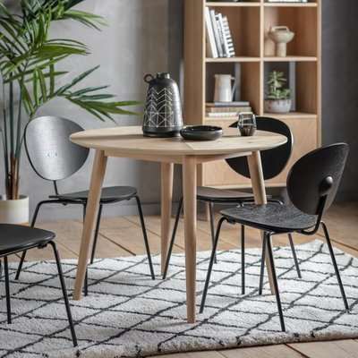 Gallery Direct Milano Brown Round 4 Seater Dining Table