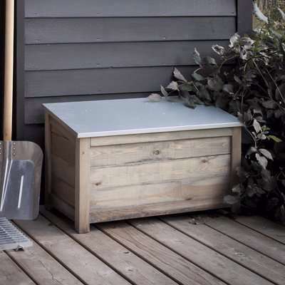 Garden Trading Aldsworth Outdoor Storage Box Greywash