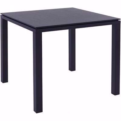 Gillmore Cordoba Black Stained Oak Veneer Square 4 Seater Dining Table
