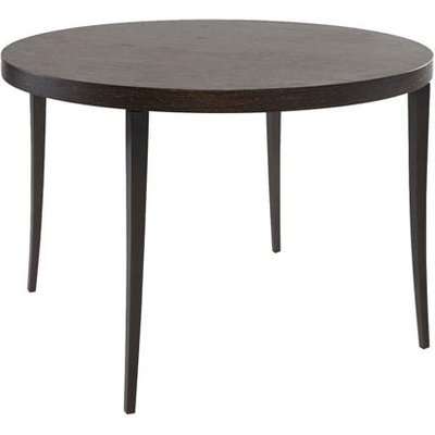 Gillmore Fitzroy Charcoal Oak Veneer Round 4 Seater Dining Table