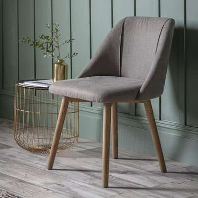 Hudson Living Set of 2 Elliot Dining Chairs in Slate Grey