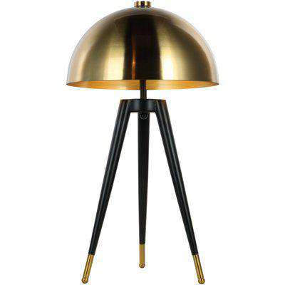 Libra Corvus Tripod Table Lamp Shade Brass