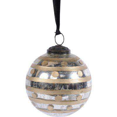 Libra Round Linear Silver Design Bauble | Outlet