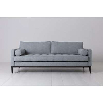 Swyft Model 02 Linen 3 Seater Sofa in Seaglass