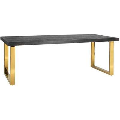 Richmond Blackbone Gold 6 Seater & 6 - 8 Seater Dining Table / Medium