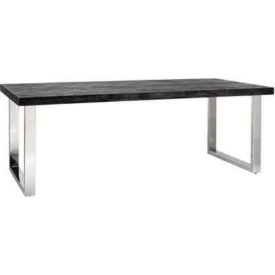 Richmond Blackbone Silver 6 Seater & 6 - 8 Seater Dining Table / Medium