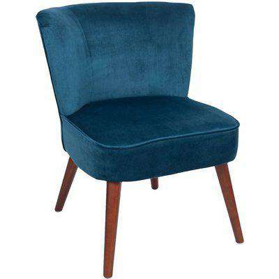 Positano Blue Velvet Chair