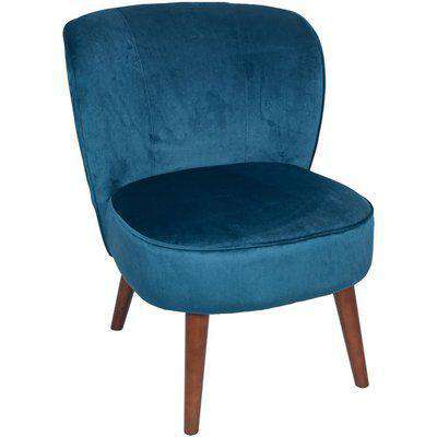 Rimini Blue Velvet Chair