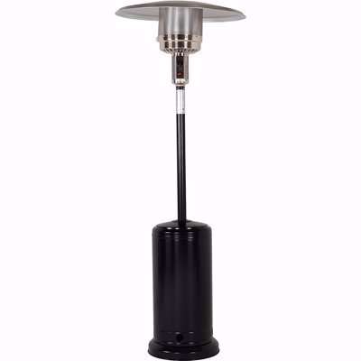 Nevada Patio Heater in Black with Silver Dome