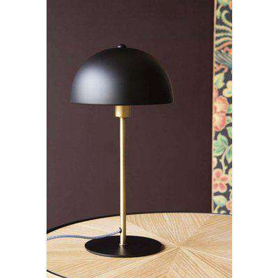 Art Deco Canopy Table Lamp - Matt Black