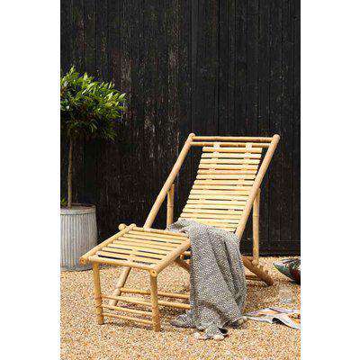 Bamboo Deck Chair Lounger