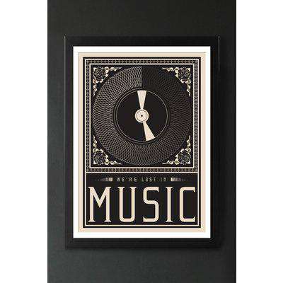 Framed Lost In The Music Art Print