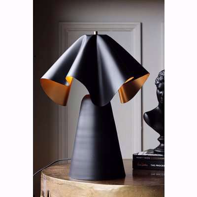 Rockett St George Black & Gold Metal Napkin Table Lamp