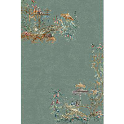 Mind The Gap Chinoiserie Wallpaper - WP20437 - Blue - ROLL