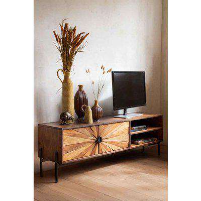 Sunburst Sustainable Wood TV Stand