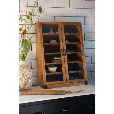 Wooden Antique-Style Library Cabinet
